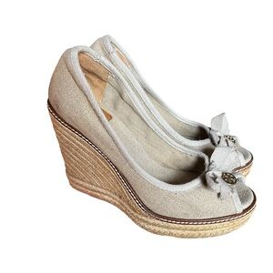 Tory Burch Shoes Tory Burch Jackie Wedge Tan, size 7B, GUC